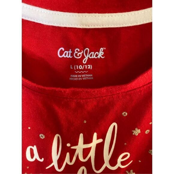 Cat & jack girls, Christmas/holiday tuelle red dress size 10/12  - Picture 4 of 4